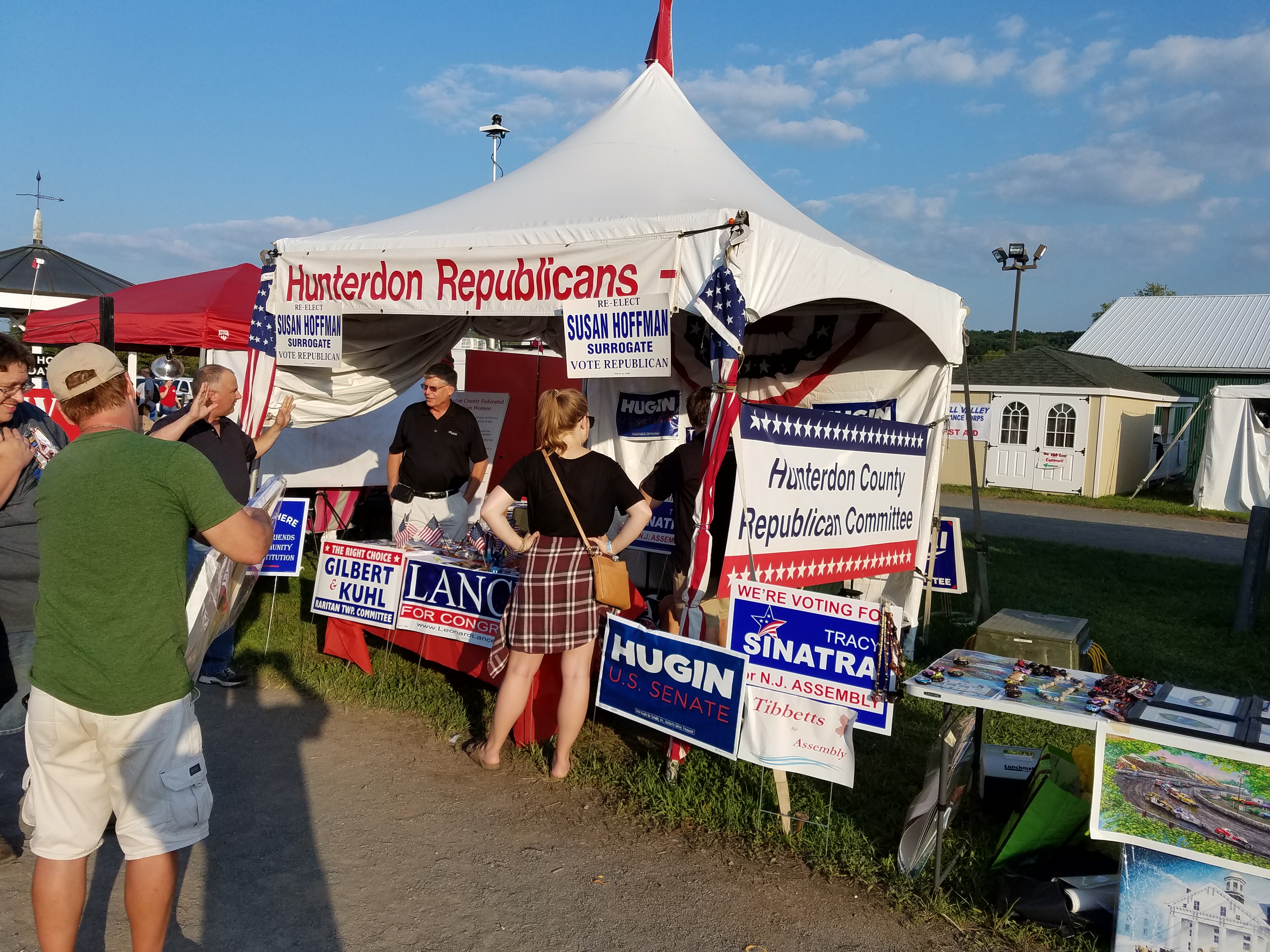 4H Fair Hunterdon County Republican Booth in Ringoes NJ, 082418