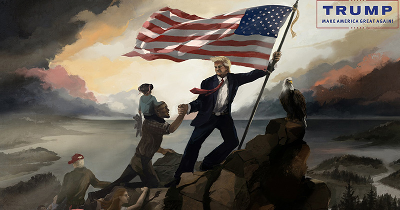 Trump epic painting