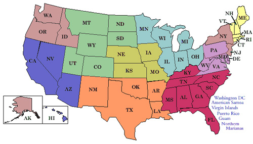 US map