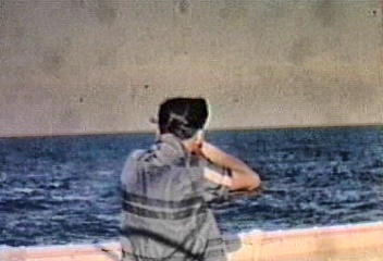 Cookie on trap shooting on cruise ship 1958.