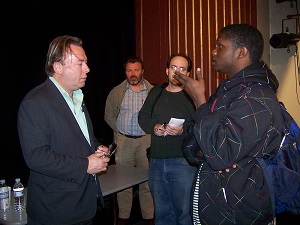 Christopher Hitchens attends the College of New Jersey on 03/31/09