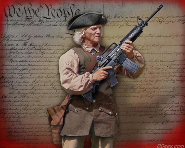 Founding Fathers Militia had the equivalent of the
 M16