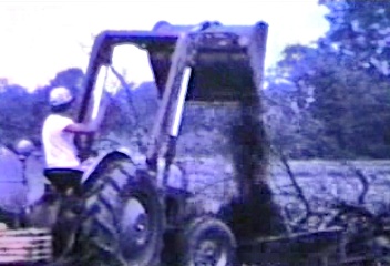 Farm Tractor and the two cousins in video.